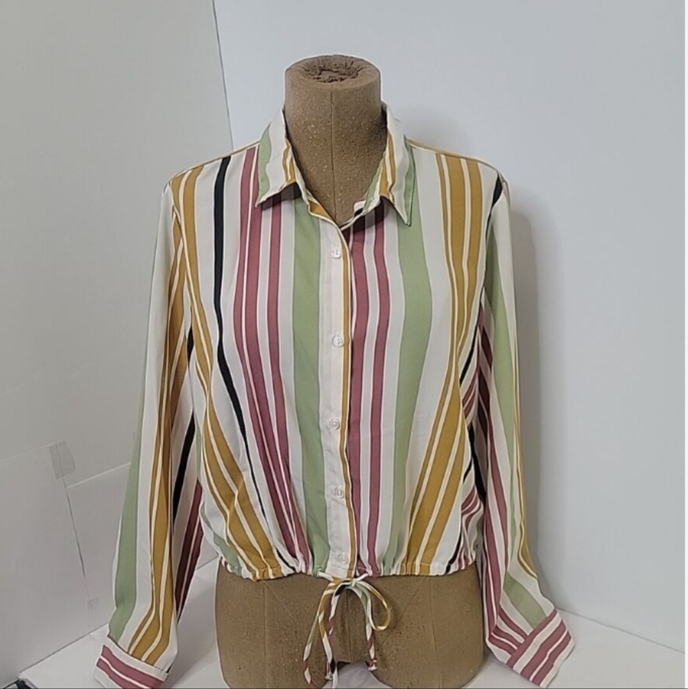 Colorful Striped Blouse
